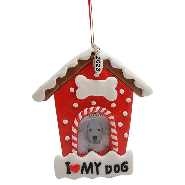 I love outlet my dog ornament