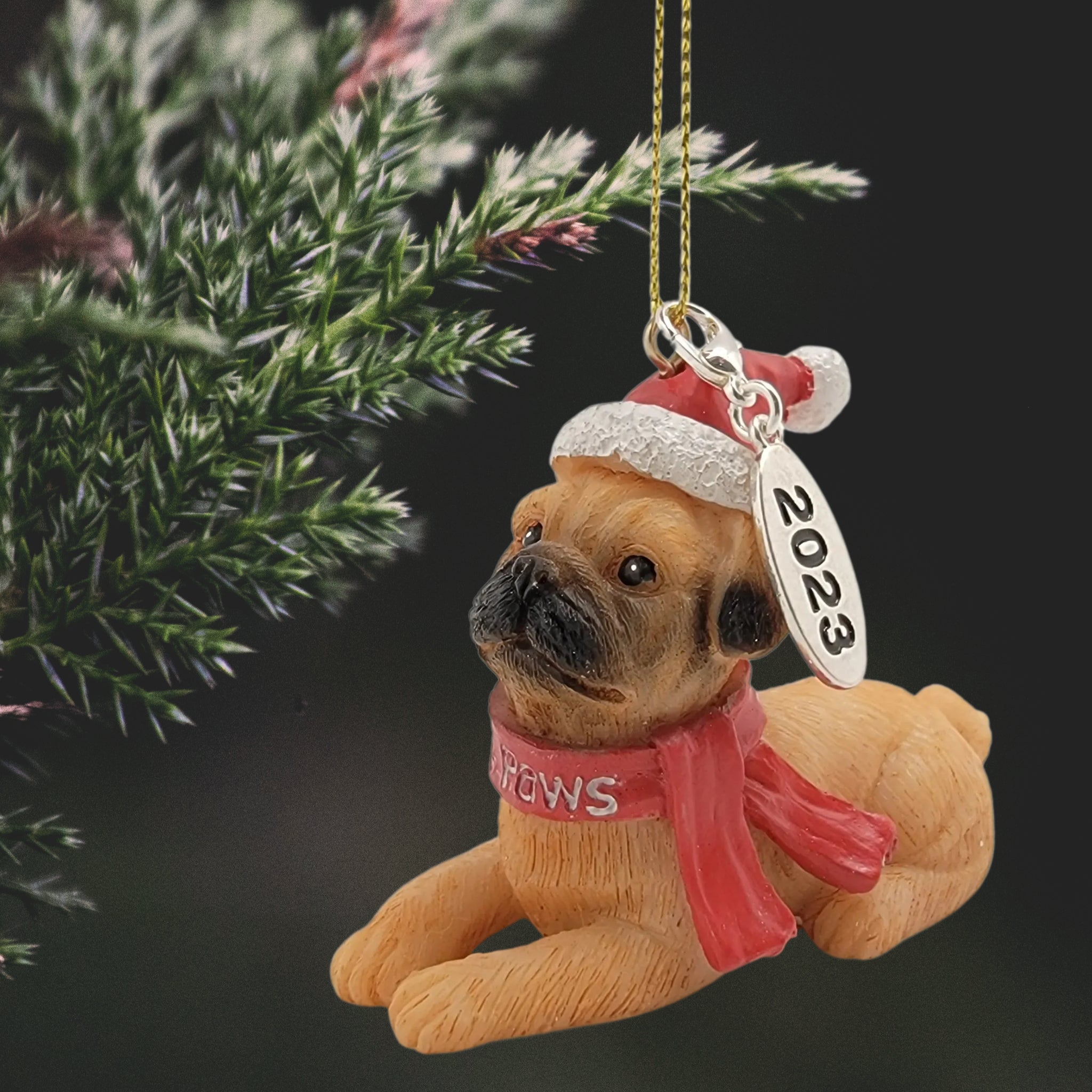 Pug Dog Ornament