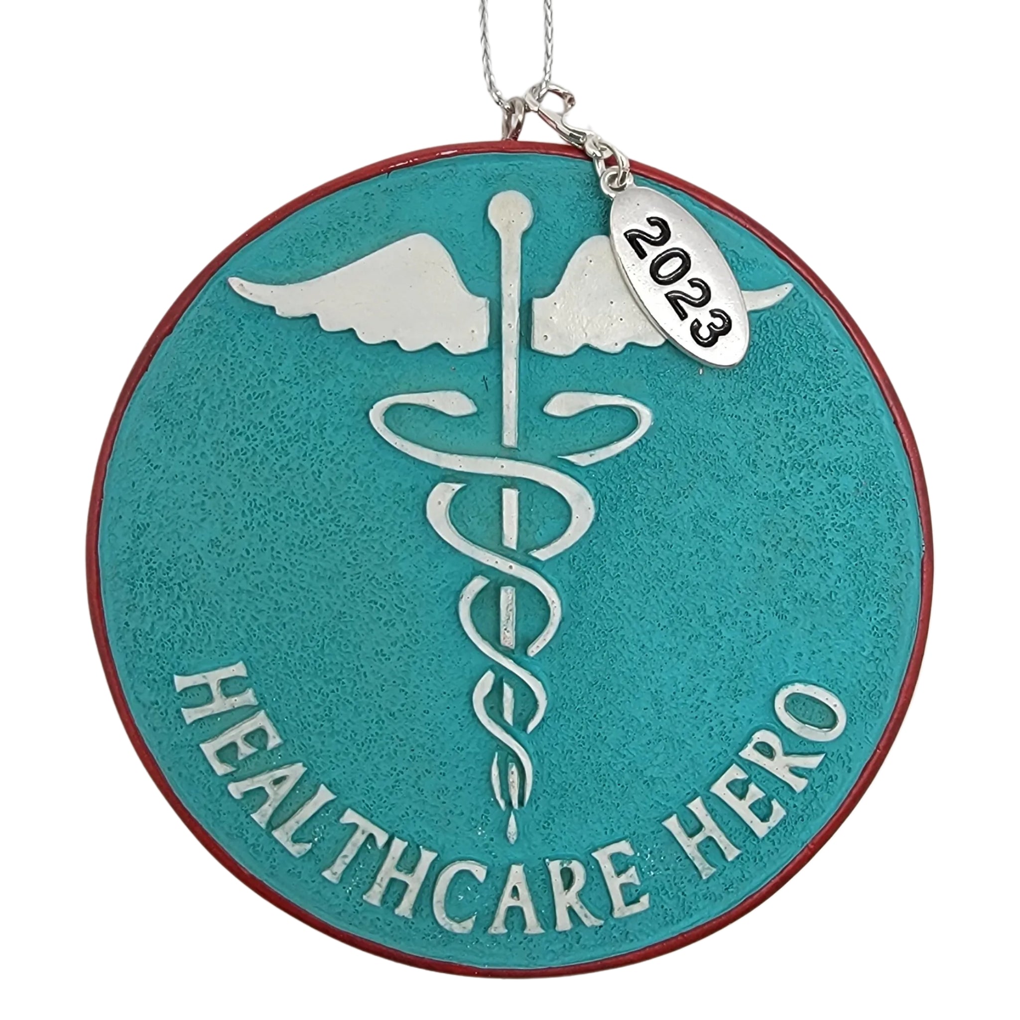 Healthcare Hero Caduceus Medical Symbol Ornament