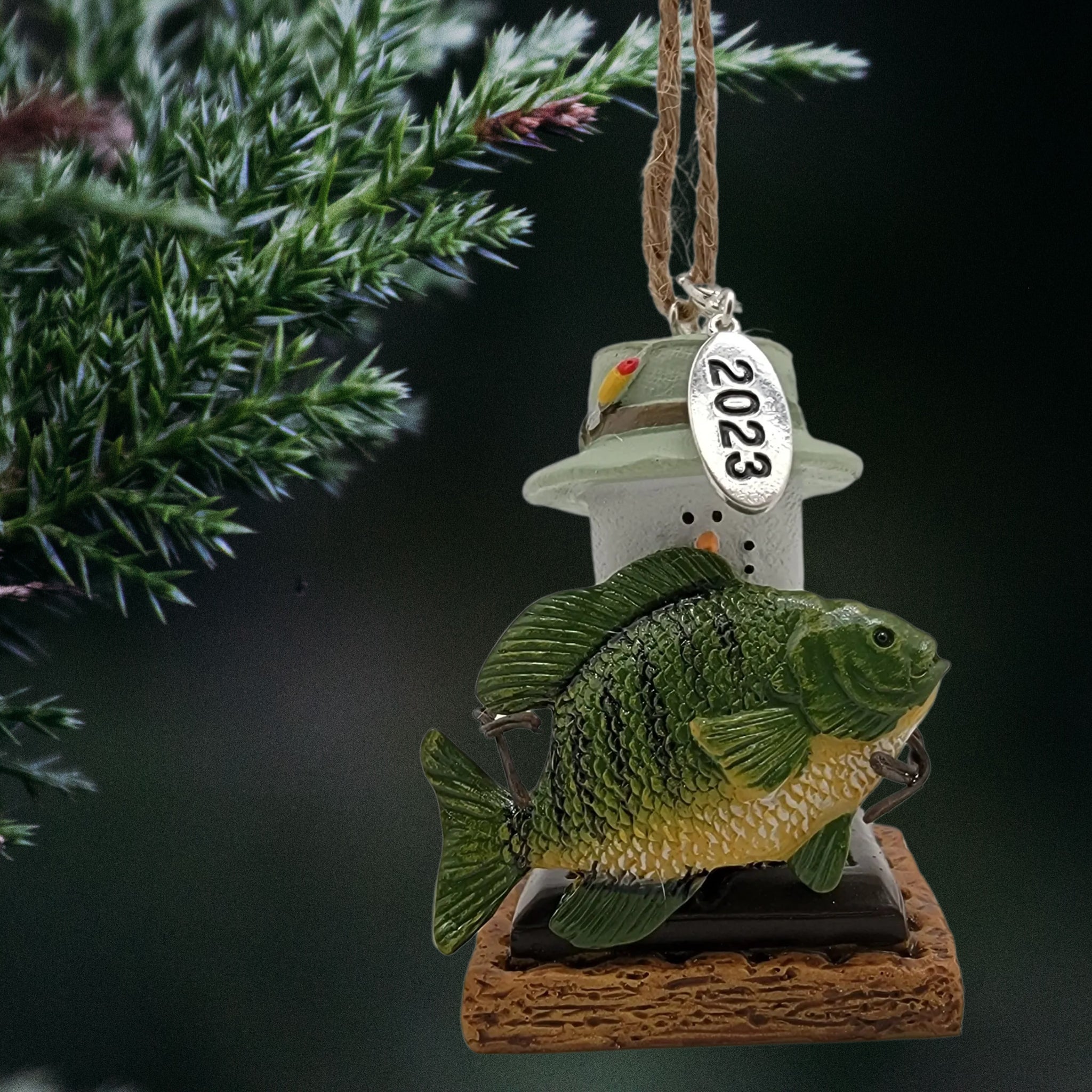 Smores Gone Fishing Ornament