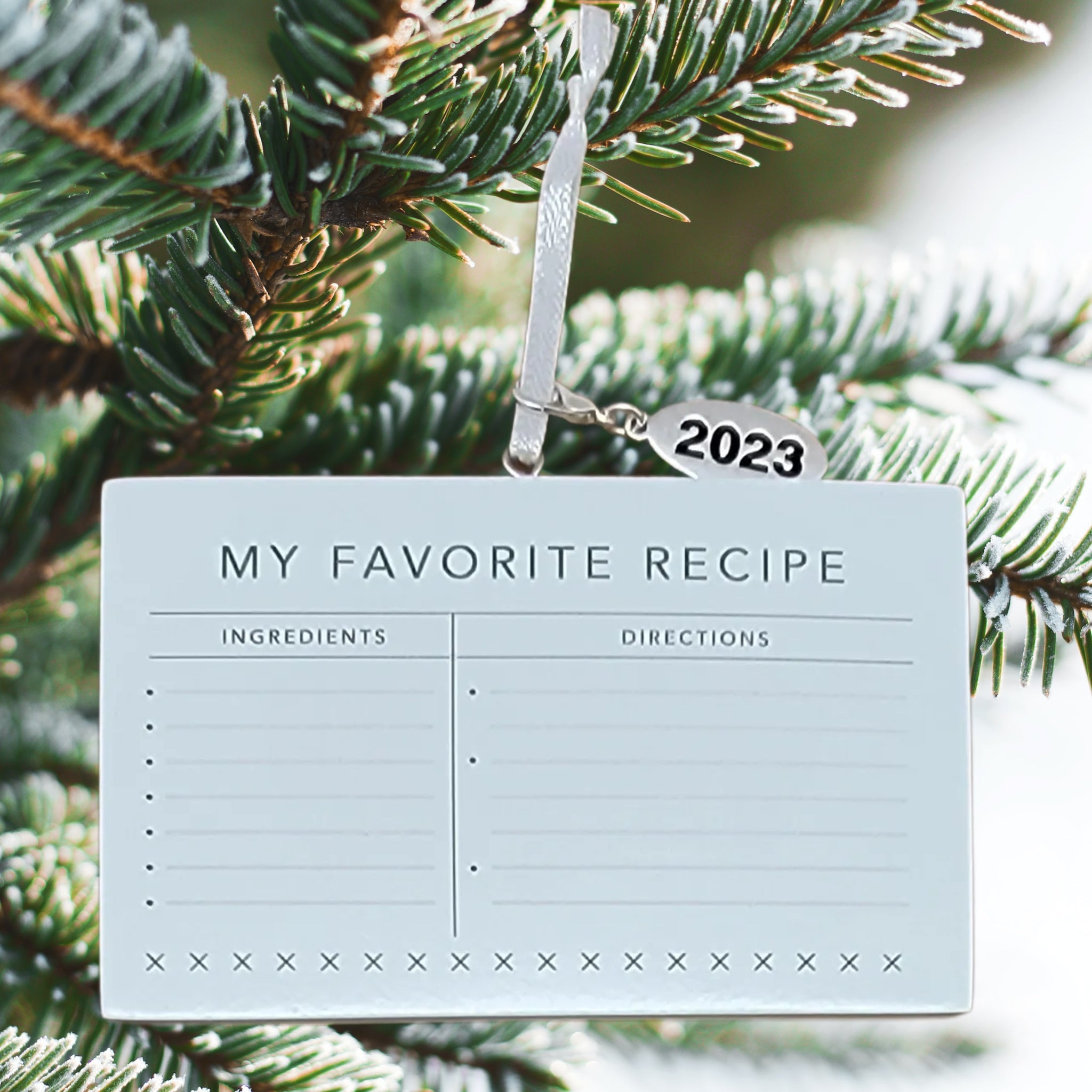 My Favorite Recipe Card Ornament