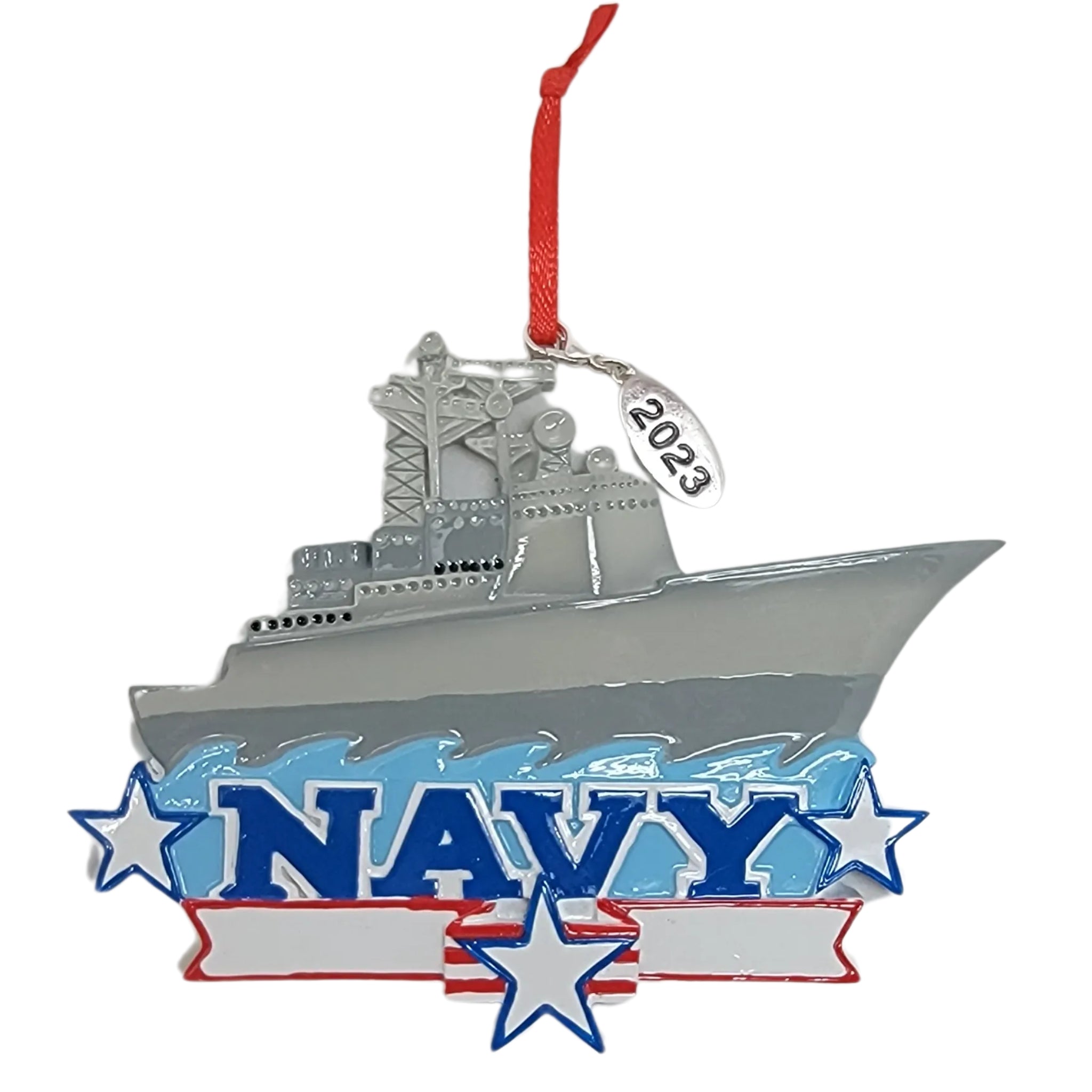 Military USA Navy Ship Ornament