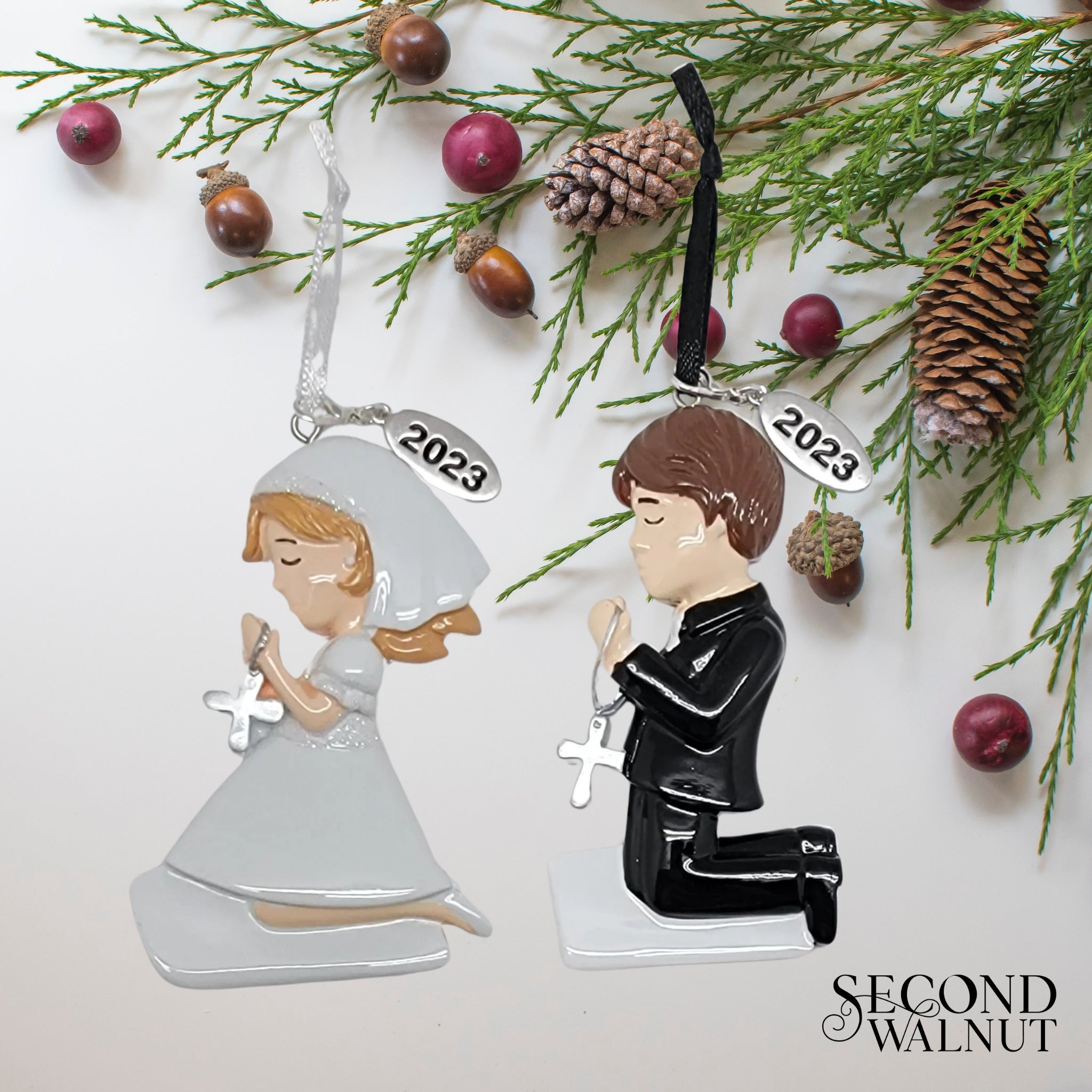 First Communion Praying Girl Ornament