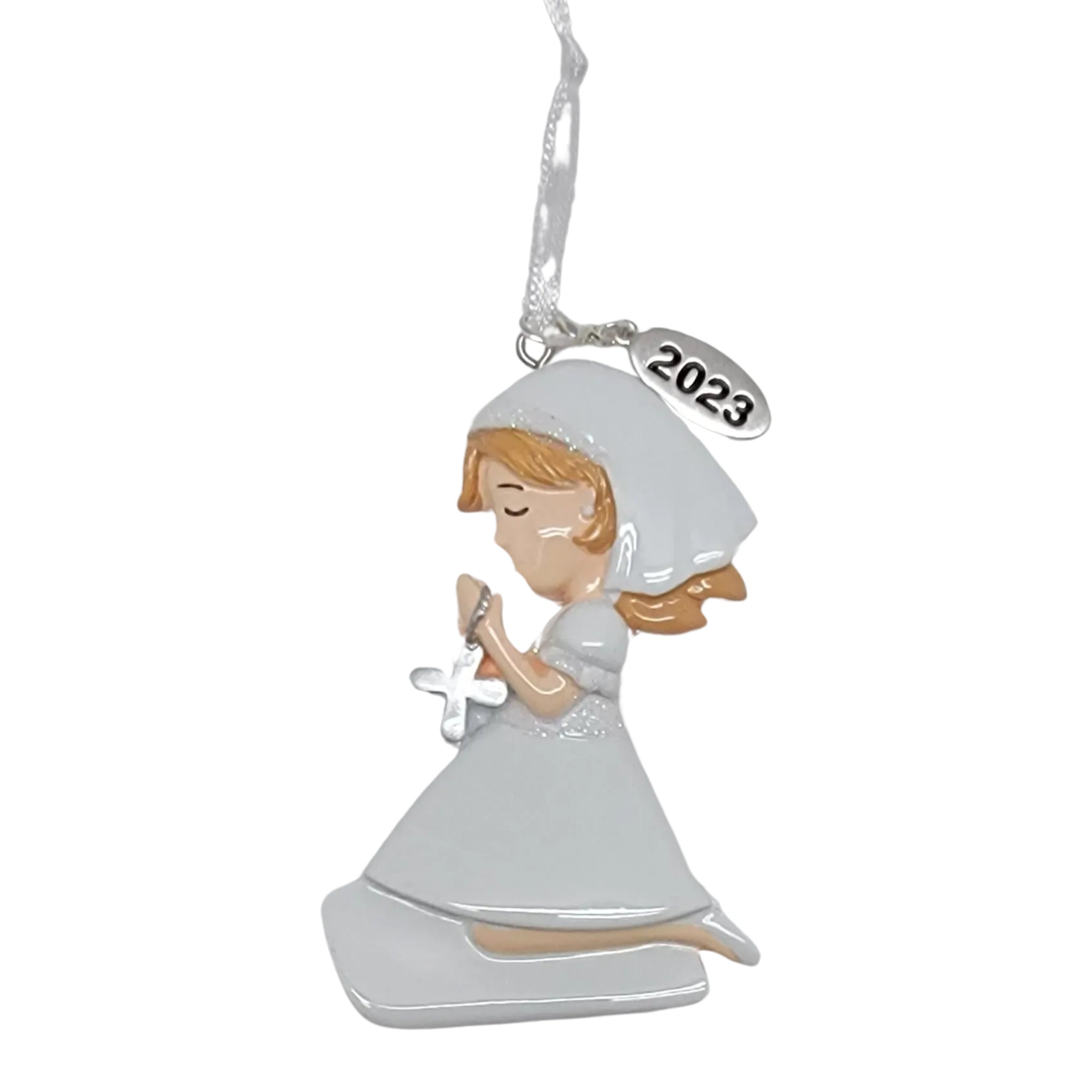 First Communion Praying Girl Ornament