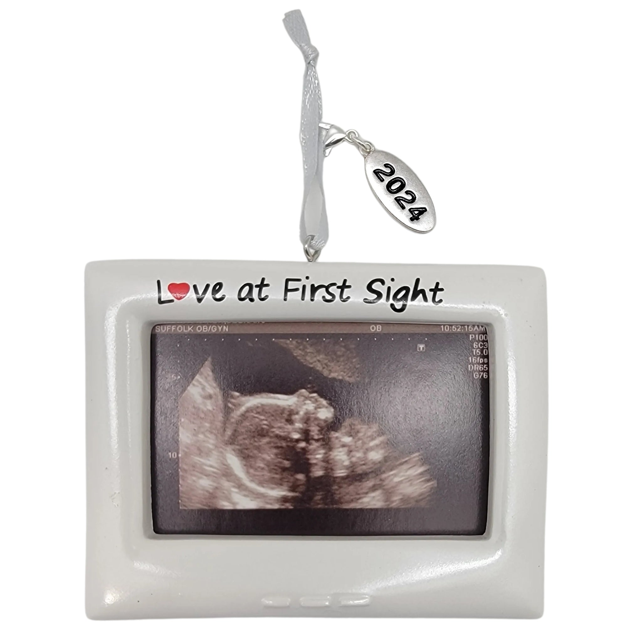 Baby's First Photo - Baby Sonogram Frame Ornament